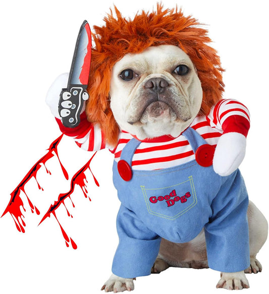 Funny Chucky Dog Costume for Halloween