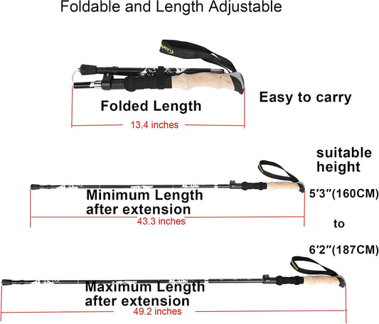 Survival Hiking Stick Multi-Tool - Walking Staff for Camping